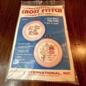 Counted Cross Stitch KIT Baby Girl WKIT013 2 kits